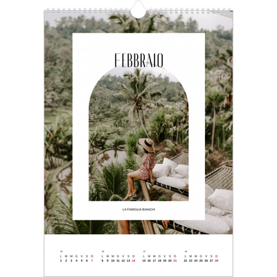 Calendario A3 verticale — L'arco aperto [Febbraio]