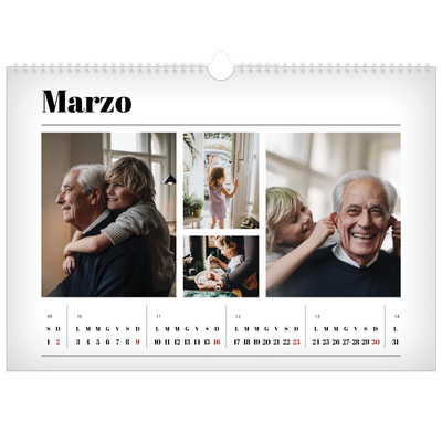 Calendario A3 orizzontale  — Fresco di stampa [Marzo]