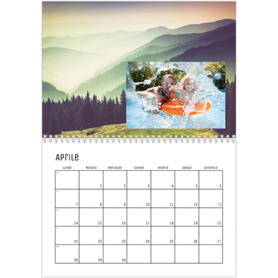 Calendario A4 Doppio — Tornare alla natura [Aprile]