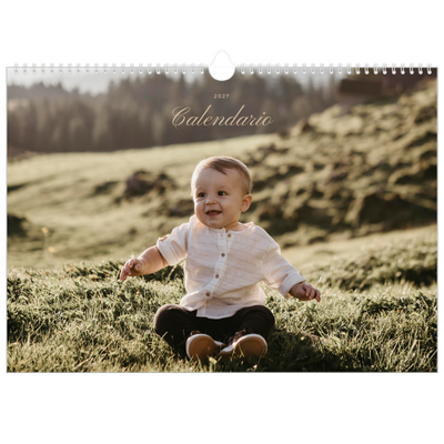 Calendario A3 orizzontale  — Scatole con strisce fotografiche [copertina]