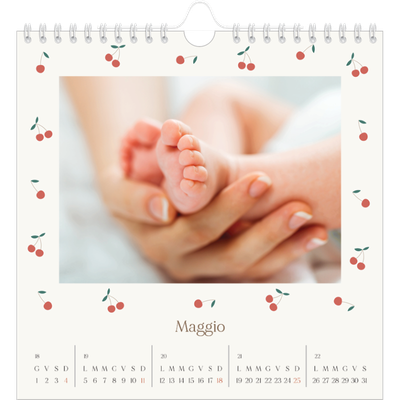Calendari quadrati — Ciliegie [copertina]