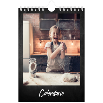 Calendario fotografico A5 — Stile lavagna [copertina]