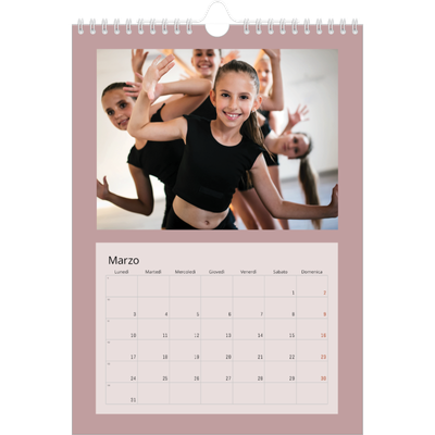 Calendario personalizzato A4 — Neo Scandi [Marzo]