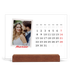 Calendario con supporto in legno orizzontale  — Firmato in cremisi [Marzo]