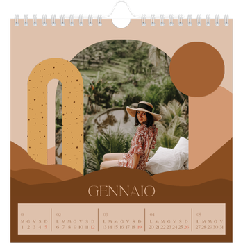 Calendario Fotografico Quadrato — Montagne