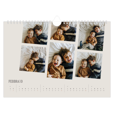Calendario fotografico A4 — Ricordi in movimento [Febbraio]