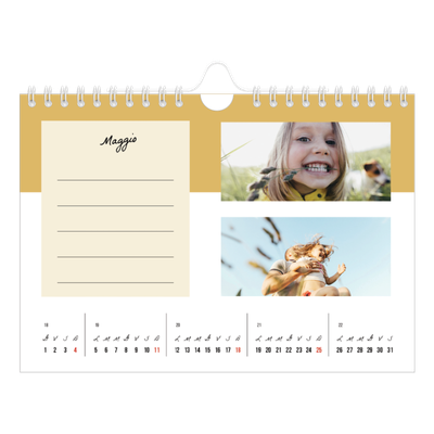 Calendario fotografico A5 — Calendario delle cose da fare [copertina]