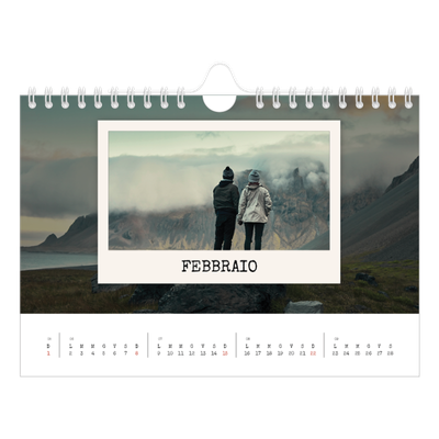 Calendario fotografico A5 — La selezione ritratti [Febbraio]