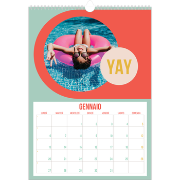 Calendario personalizzato A3 — Luminoso e bello