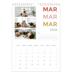 Calendario personalizzato A4 — Tipo colorato [Marzo]