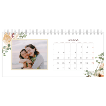 Calendario Fotografico da Tavolo — Boho