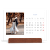Calendario con supporto in legno orizzontale  — Classico cobalto [Marzo]