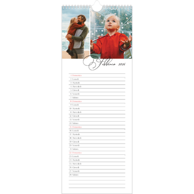 Calendario da cucina  — Istantanee e scrittura [Febbraio]