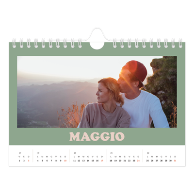 Calendario fotografico A5 — Cornici retrò [copertina]
