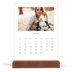 Calendario con supporto in legno verticale  — Classico cobalto [Aprile]