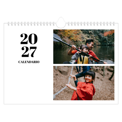 Calendario fotografico A4 — Serif e momenti [copertina]
