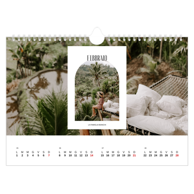Calendario fotografico A4 — L'arco aperto [Febbraio]