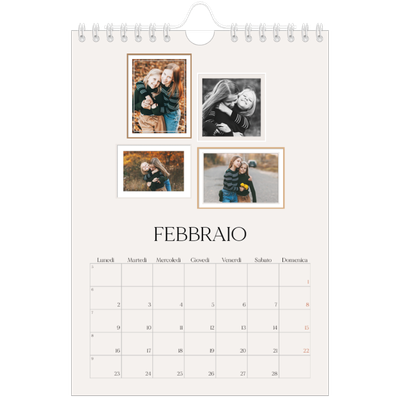 Calendario fotografico A5 — Galleria fotografica a parete [Febbraio]
