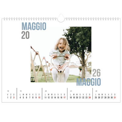 Calendario A3 orizzontale  — Tipo di coppia [copertina]
