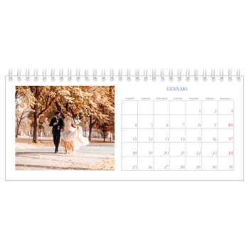 Calendario Fotografico da Tavolo — Classico cobalto