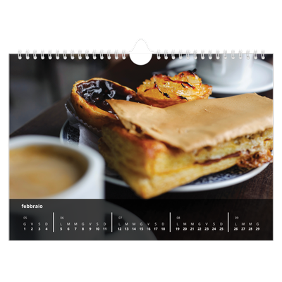 Calendario fotografico A4 — Complementi [Febbraio]
