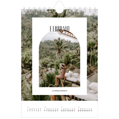 Calendario fotografico A5 — L'arco aperto [Febbraio]