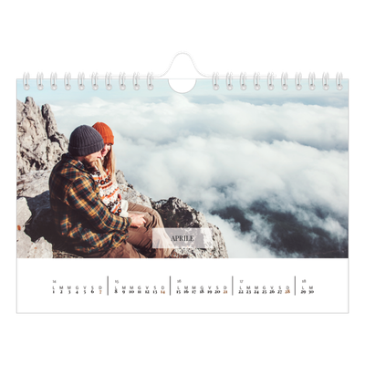 Calendario fotografico A5 — Calendario classico [Aprile]