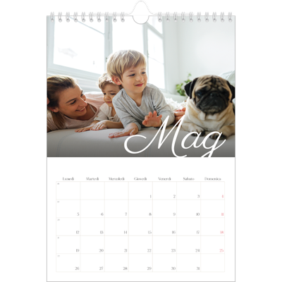 Calendario personalizzato A4 — Mese scritto a mano [copertina]