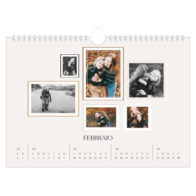 Calendario fotografico A4 — Galleria fotografica a parete [Febbraio]