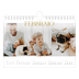 Calendario fotografico A5 — Testo in grande d'oro [Febbraio]