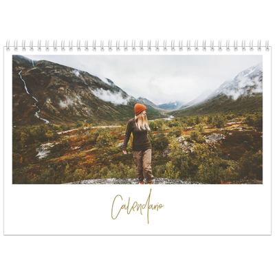 Calendario A4 Doppio — Testo scarabocchiato [copertina]