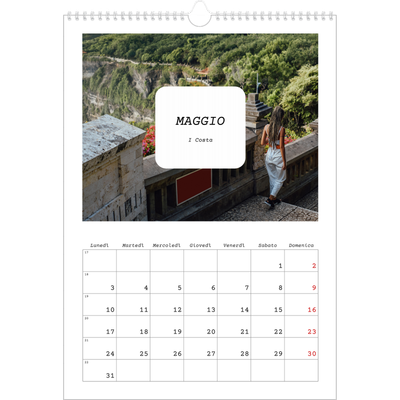 Calendario A3 verticale — Tutta la storia [Maggio]