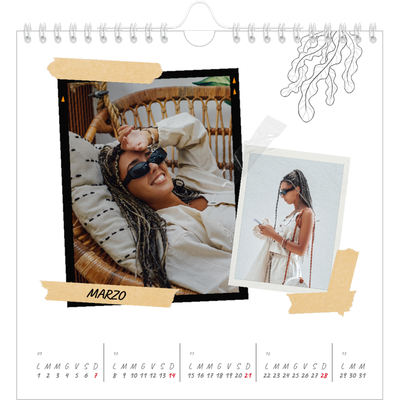 Calendari quadrati — Album ricordi con stile [Marzo]