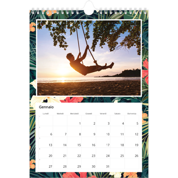 Calendario personalizzato A4 — Vegetazione vivace