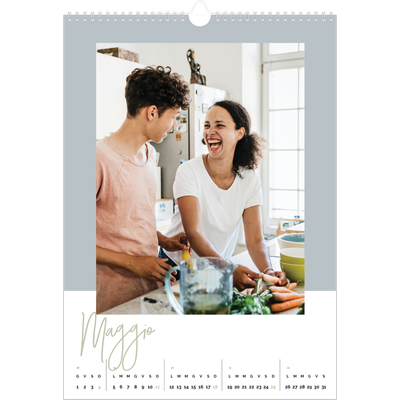 Calendario A3 verticale — Cornici terrose [copertina]