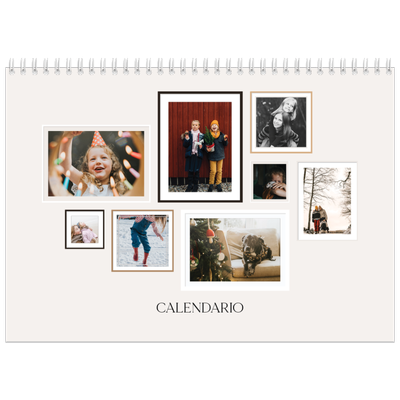 Calendario A4 Doppio — Galleria fotografica a parete [copertina]
