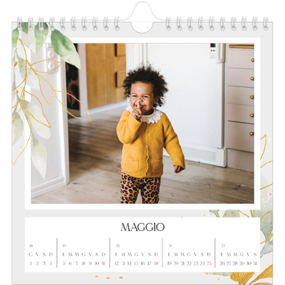 Calendari quadrati — Spruzzo floreale [copertina]