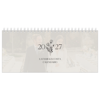 Calendari da tavolo — Iniziali in fiore [copertina]
