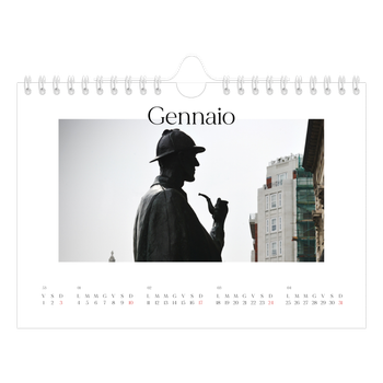 Calendario Fotografico A5 Orizzontale — Il mio diario di viaggio