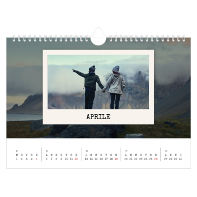 Calendario fotografico A4 — La selezione ritratti [Aprile]