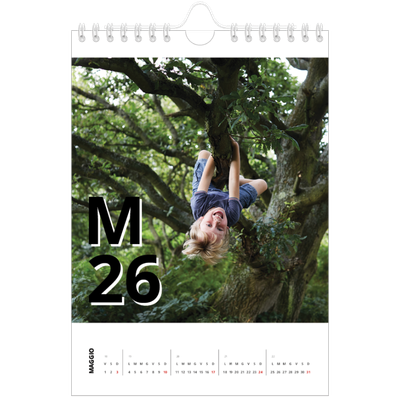 Calendario fotografico A5 — Stile lettera [copertina]