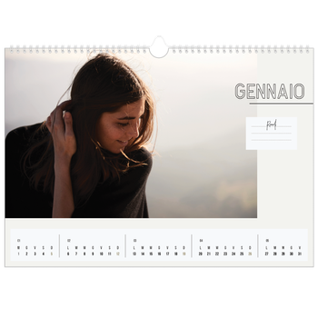 Calendario Fotografico A3 Orizzontale — Appunto a me stessa