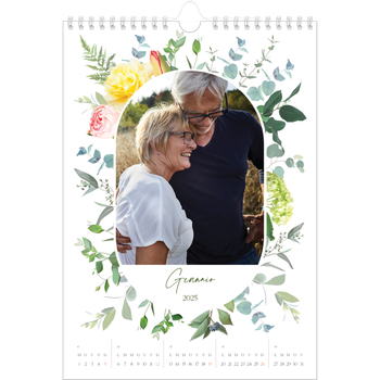 Calendario personalizzato A4 — Fiori tradizionali