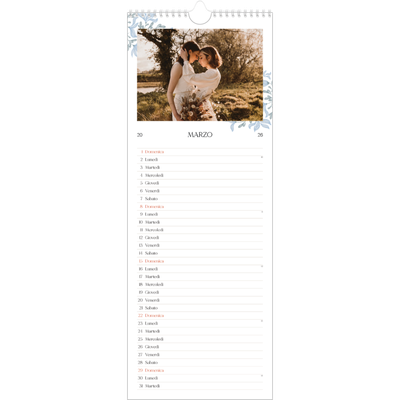 Calendario da cucina  — Floreale elegante [Marzo]