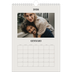 Calendario personalizzato A4 — Avorio semplice [Gennaio]
