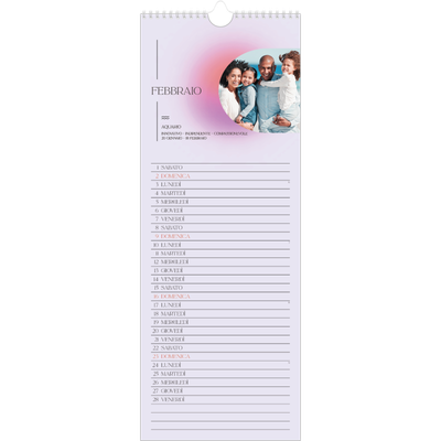 Calendario da cucina  — Sfumature astrologiche [Febbraio]