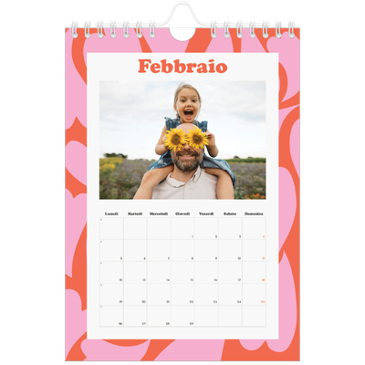 Calendario fotografico A5 — Giocando con i motivi [Febbraio]