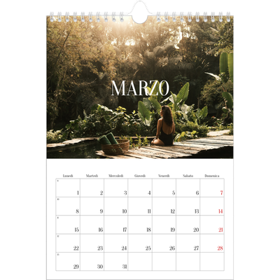 Calendario personalizzato A4 — Fuga infinita [Marzo]