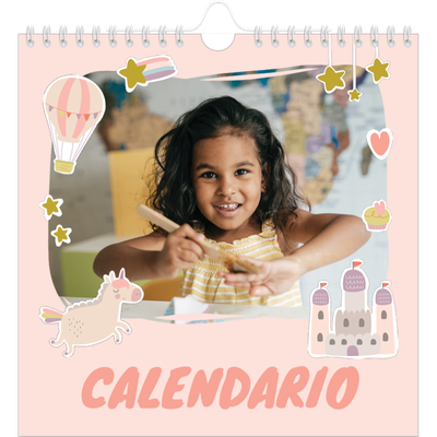 Calendari quadrati — Unicorno arcobaleno [copertina]