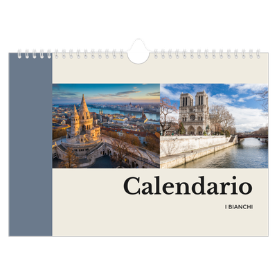 Calendario fotografico A4 — Vedute del mondo [copertina]